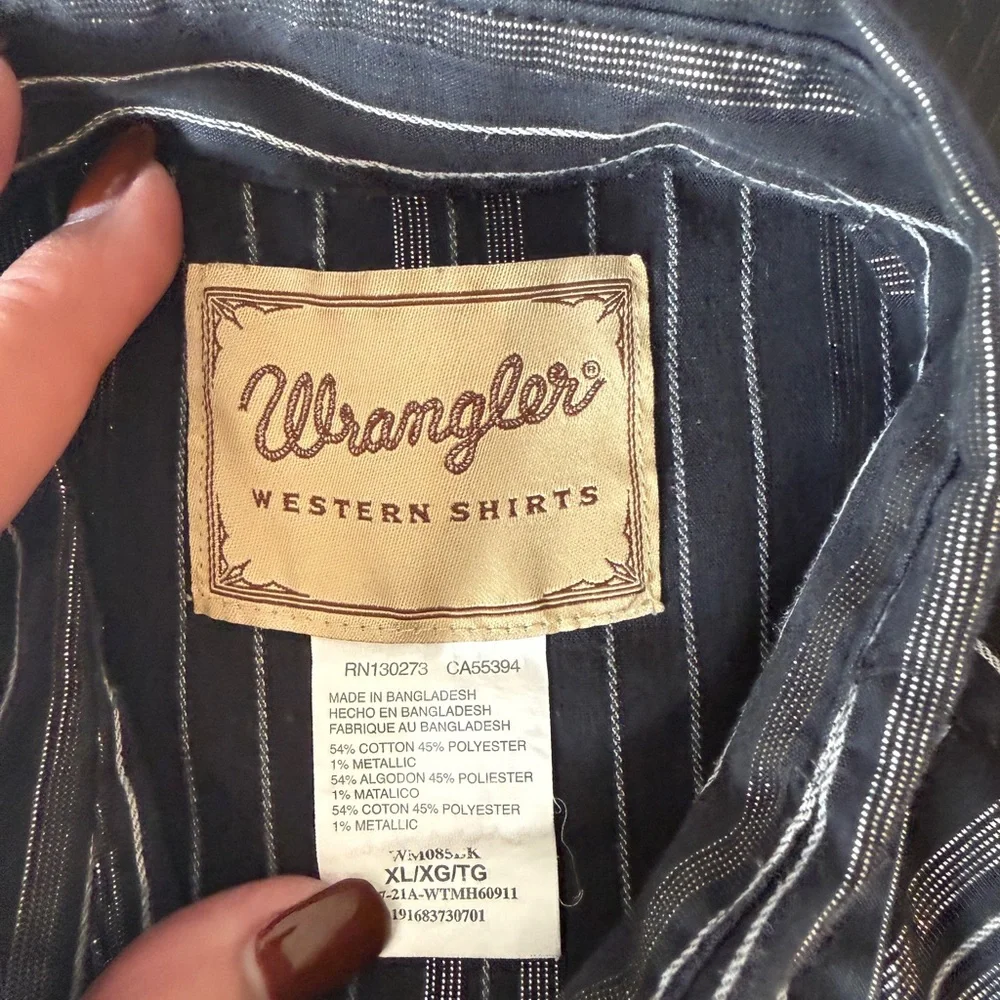 Wrangler western snap